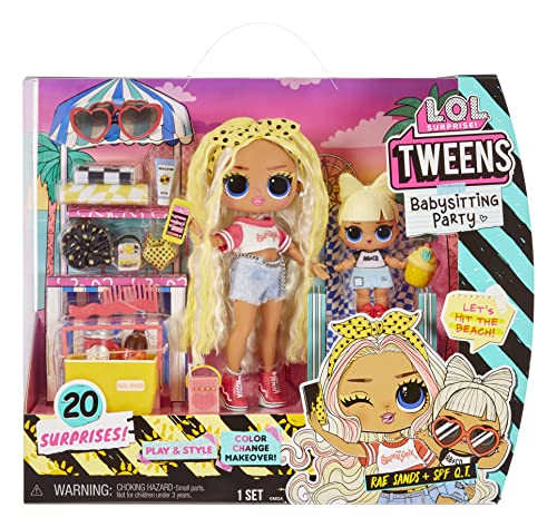 L.O.L. Surprise! Tweens Babysitting Beach Party with 20 Surprises Including Color Change Features and 2 Dolls – Ages 4+