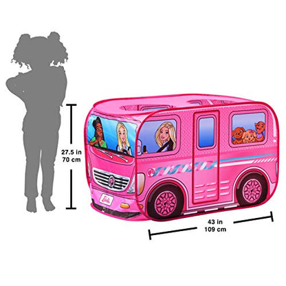 Barbie Camper Pop Up Play Tent – Folds for Easy Storage with Carrying Bag Included | Amazon Exclusive –