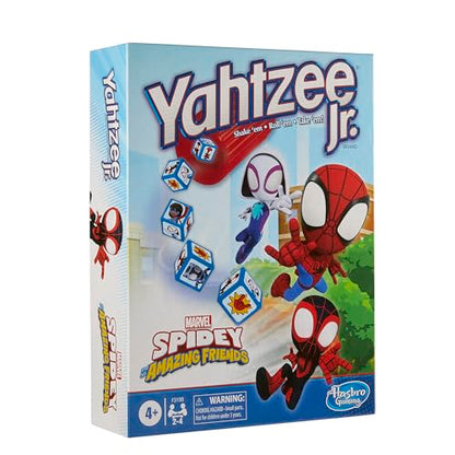 Hasbro Spidey and His Amazing Friends Yahtzee Jr.Marvel Edition Board Game for Kids Ages 4 and Up