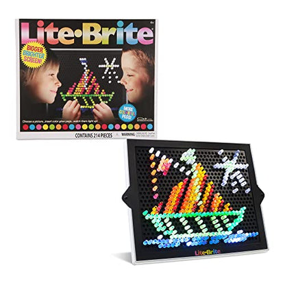 Lite Brite Ultimate Classic, Light up creative activity toy, Gifts for girls and boys ages. Educational Learning, Fine Motor Skills 8" x 10.25" x 1.5"