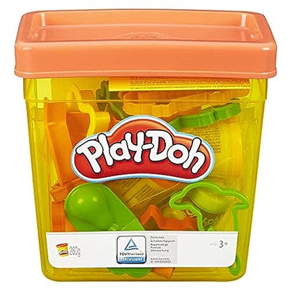 Play-Doh Fun Tub Playset, 3 Years and Up with Storage, 18 Tools, 5 Non-Toxic Colors