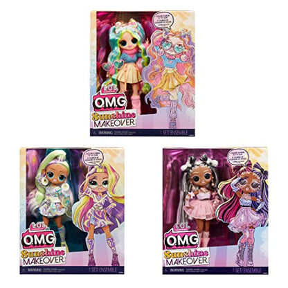 L.O.L. Surprise! OMG Sunshine Color Change Bubblegum DJ Fashion Doll with Color Changing Hair and Fashions and Multiple Surprises – Great Gift for Kids Ages 4+