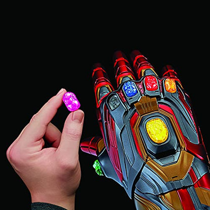 Avengers Marvel Legends Series Iron Man Nano Gauntlet Articulated Electronic Fist with Lights , Authentic Movie Sounds and Removable Infinity Stones