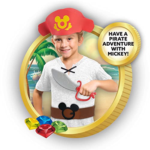 Disney Junior Mickey Mouse Funhouse Yo-Ho Pirate Trunk, Dress Up and Pretend Play, Officially Licensed Kids Toys for Ages 3 Up by Just Play