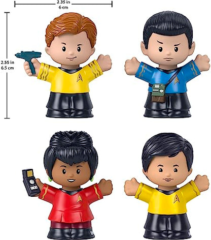 Little People Collector Star Trek Special Edition Set for Adults & Fans in a Display Gift Package, 4 Characters