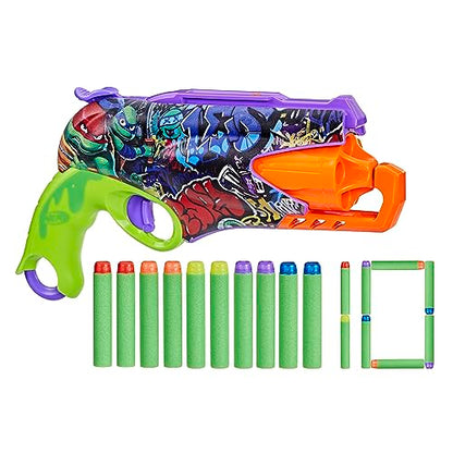 NERF Teenage Mutant Ninja Turtles Blaster, 10 Elite Darts,  8  & Up