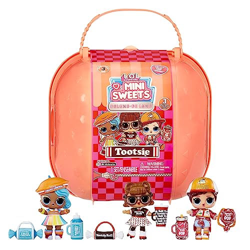 L.O.L. Surprise! Loves Mini Sweets S3 Deluxe- Tootsie- with 3 Dolls, Accessories, Limited Edition Dolls, Candy Theme, Tootsie Theme, Collectible Dolls- Great Gift for Girls Age 4+