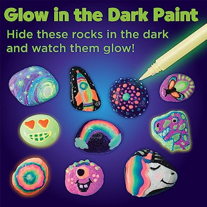 Creativity for Kids Glow in the Dark Rock Painting Kit - Ages 6+