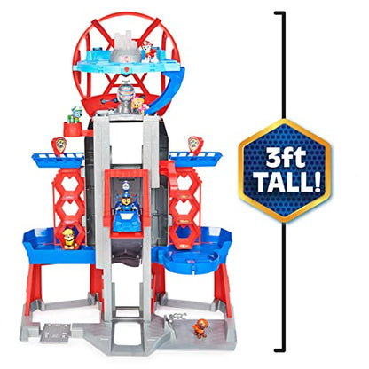 Paw Patrol, Movie Ultimate City 3ft. Tall Transforming Tower with 6 Action Figures, Toy Car, Lights and Sounds, Kids Toys for Ages 3 and up