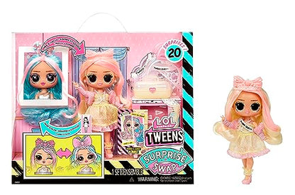 L.O.L. Surprise! Tweens Surprise Swap Braids-2-Waves Winnie Fashion Doll with 20+ Surprises Including Styling Head and Fabulous Fashions and Accessories – Ages 4+