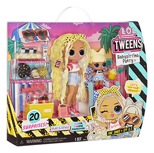 L.O.L. Surprise! Tweens Babysitting Beach Party with 20 Surprises Including Color Change Features and 2 Dolls – Ages 4+