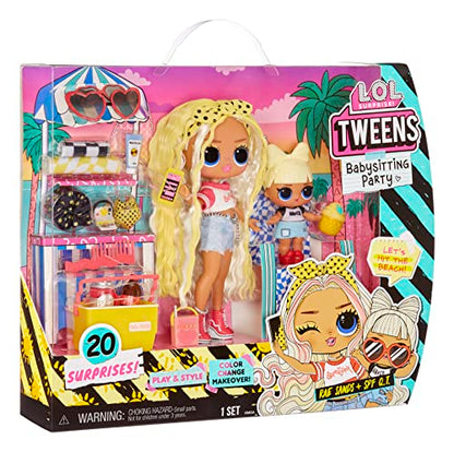 L.O.L. Surprise! Tweens Babysitting Beach Party with 20 Surprises Including Color Change Features and 2 Dolls – Ages 4+