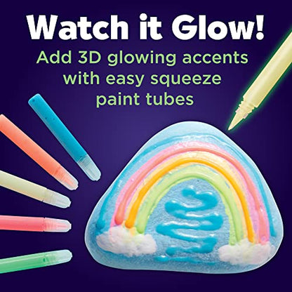 Creativity for Kids Glow in the Dark Rock Painting Kit - Ages 6+