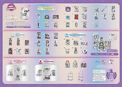 Mini Brands Disney 100 Platinum Capsule by ZURU Limited Edition with Platinum Minis, Celebrate Disney 100