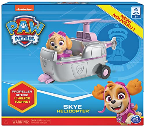 Paw Patrol, Skye’s Helicopter Vehicle with Collectible Figure, for Kids Aged 3 and Up