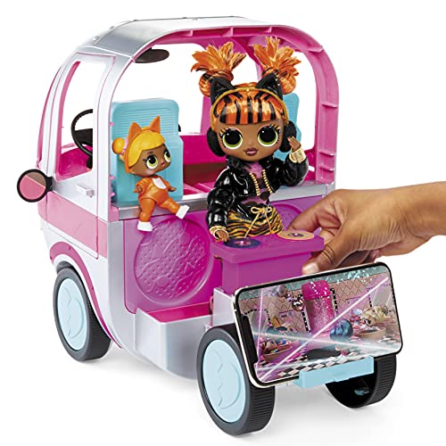 LOL Surprise OMG Glamper Fashion Camper Doll Playset with 55+ Surprises, Fully-Furnished with Light Up Pool, Water Slide, Bunk Beds, Cafe, BBQ Grill, DJ Booth - Ages 4 + Years