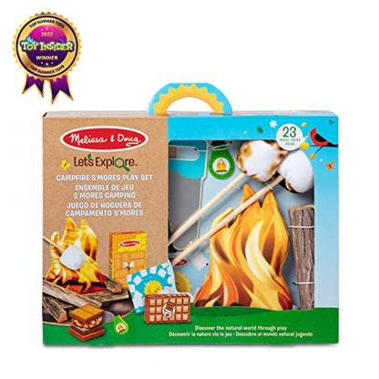 Melissa & Doug Let's Explore Campfire S'Mores Play Set - Play Campfire Sets For Kids Ages 3+