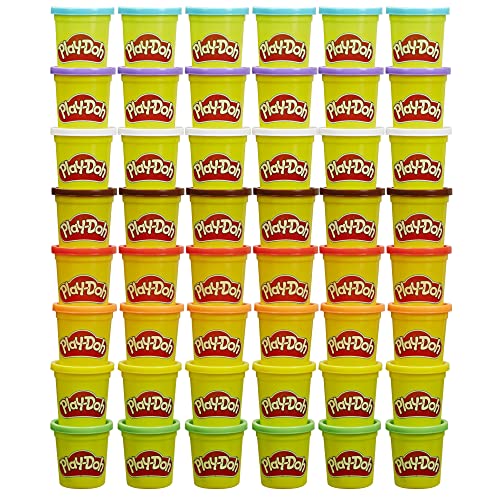 Play-Doh Bulk Pack of 48 Cans, 6 Sets of 8 Colors.  3oz . 2+ (Amazon Exclusive)