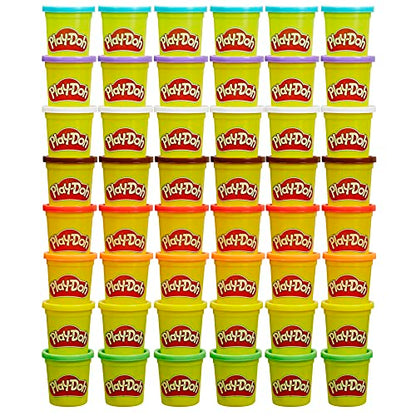 Play-Doh Bulk Pack of 48 Cans, 6 Sets of 8 Colors.  3oz . 2+ (Amazon Exclusive)