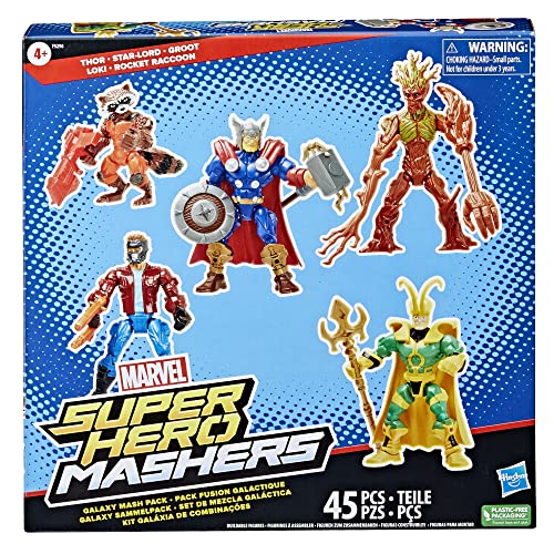 Marvel Super Hero Mashers Thor and Guardians of the Galaxy Pack (Amazon Exclusive)