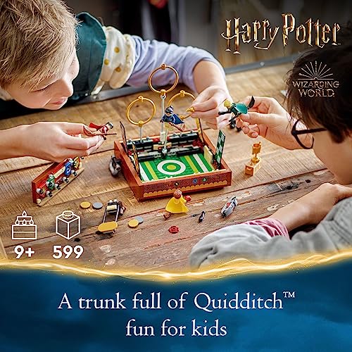 LEGO Harry Potter Quidditch Trunk 76416 Aged 9+; Open the Buildable Box to Reveal a Quidditch Playing Arena; Includes 4 Customizable Minifigures