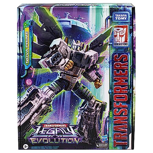 Transformers Toys Legacy Evolution Leader Class Nova Prime Toy, 7-inch, Action Figures (Amazon Exclusive)