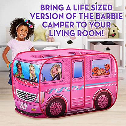 Barbie Camper Pop Up Play Tent – Folds for Easy Storage with Carrying Bag Included | Amazon Exclusive –