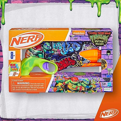 NERF Teenage Mutant Ninja Turtles Blaster, 10 Elite Darts,  8  & Up