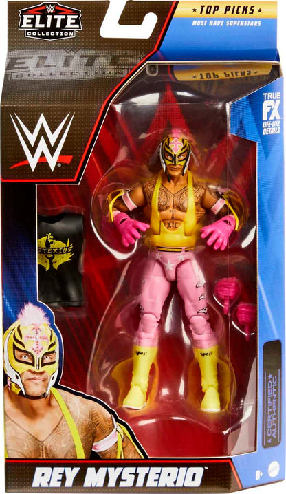 Mattel WWE Action Figures, Top Picks Elite Rey Mysterio Figure, 6-inch Collectible, WWE Toys