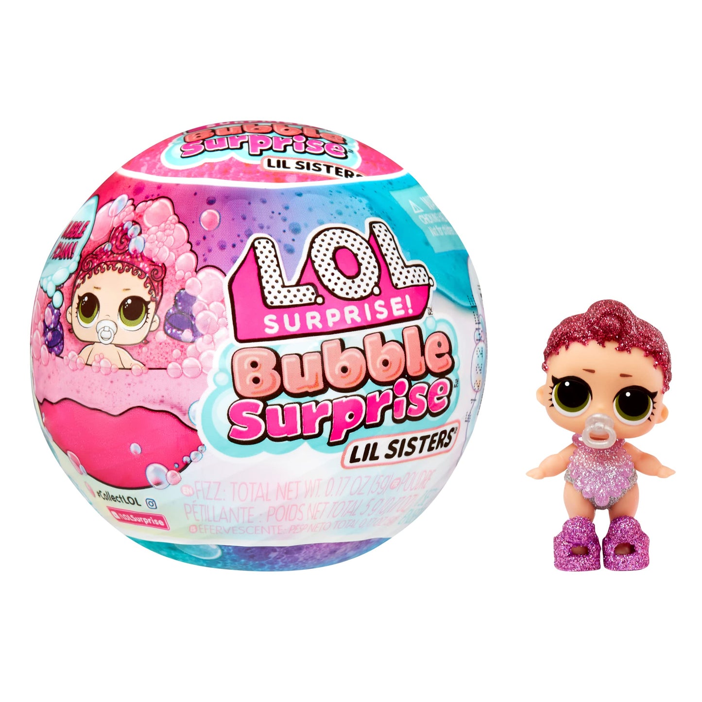 L.O.L. Surprise! LOL Surprise Bubble Foam Lil Sisters Doll - Collectible Baby Sister Great Gift for Girls Age 4+